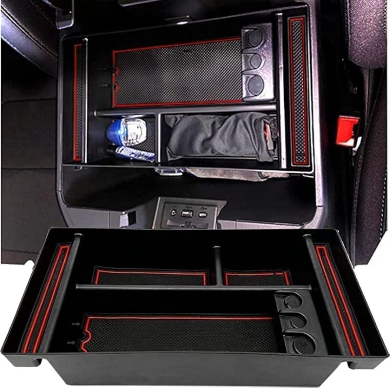 JOJOMARK Center Console Organizer Tray fits for 2019-2022 GMC Sierra/Chevy Silverado 1500 Accessories, 2020-2021 2022 2023 Silverado/Sierra 2500 HD/3500 HD - Image 1